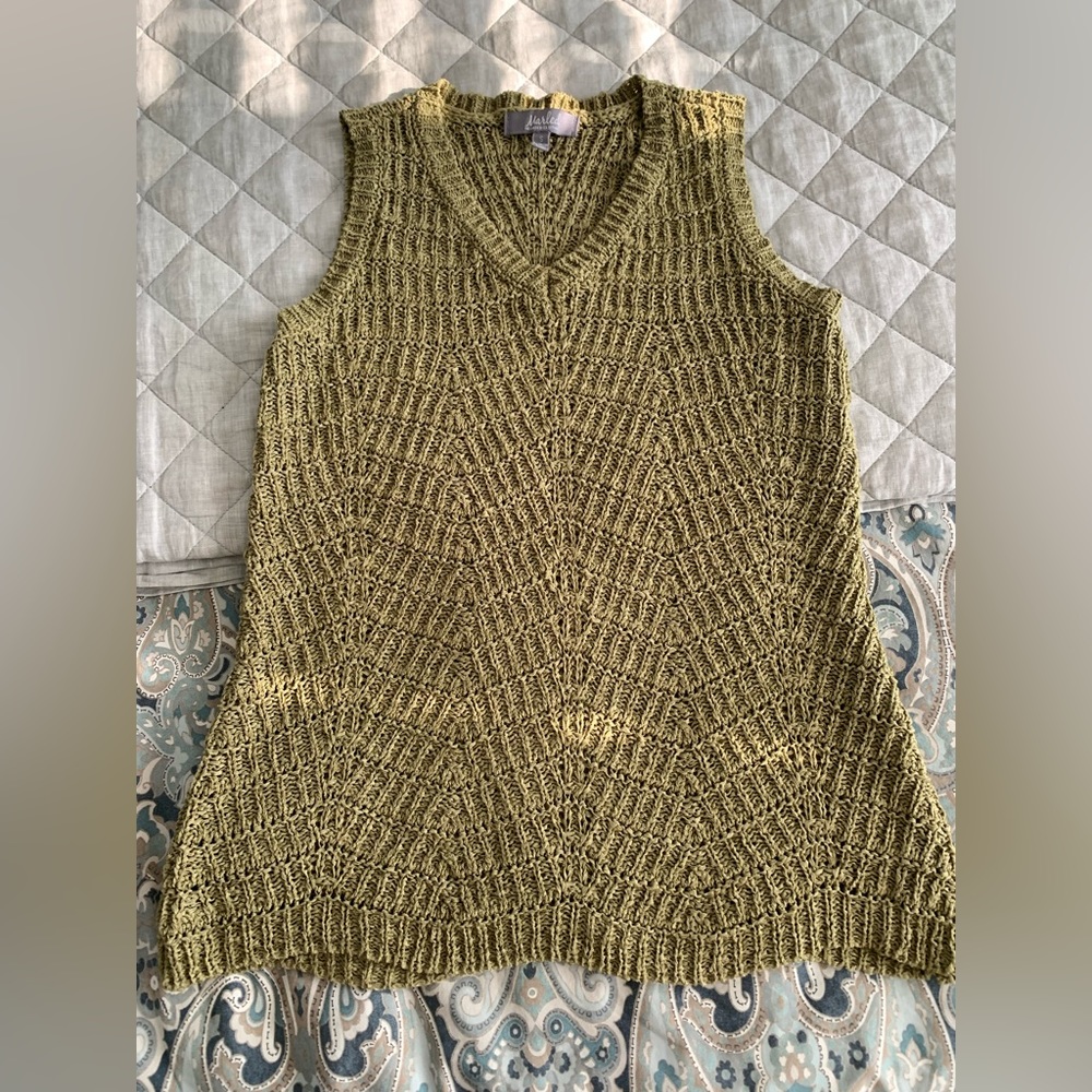 Green Knit Tank by Marled